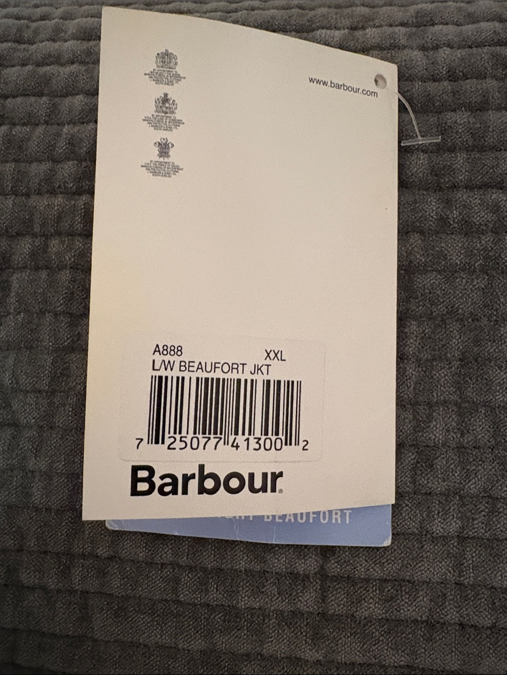 Barbour Olive Green Beaufort Water-Resistant Raincoat with Corduroy Collar - Picture 8 of 10